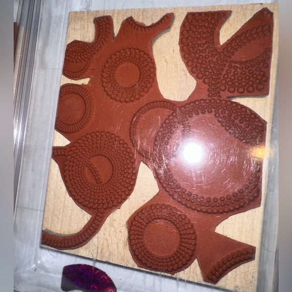 Stampin’ Up! 2 Large pattern Stamps (Lot #3) - Picture 5 of 5